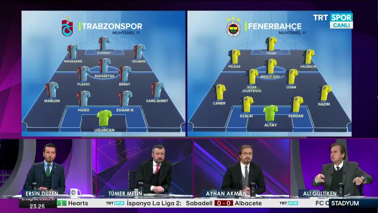 Kim kazanır? Trabzonspor mu Fenerbahçe mi? Stadyum yorumcuları değerlendirdi